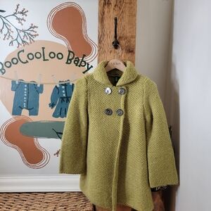 Vintage United Colors of Benetton Olive Pea Coat